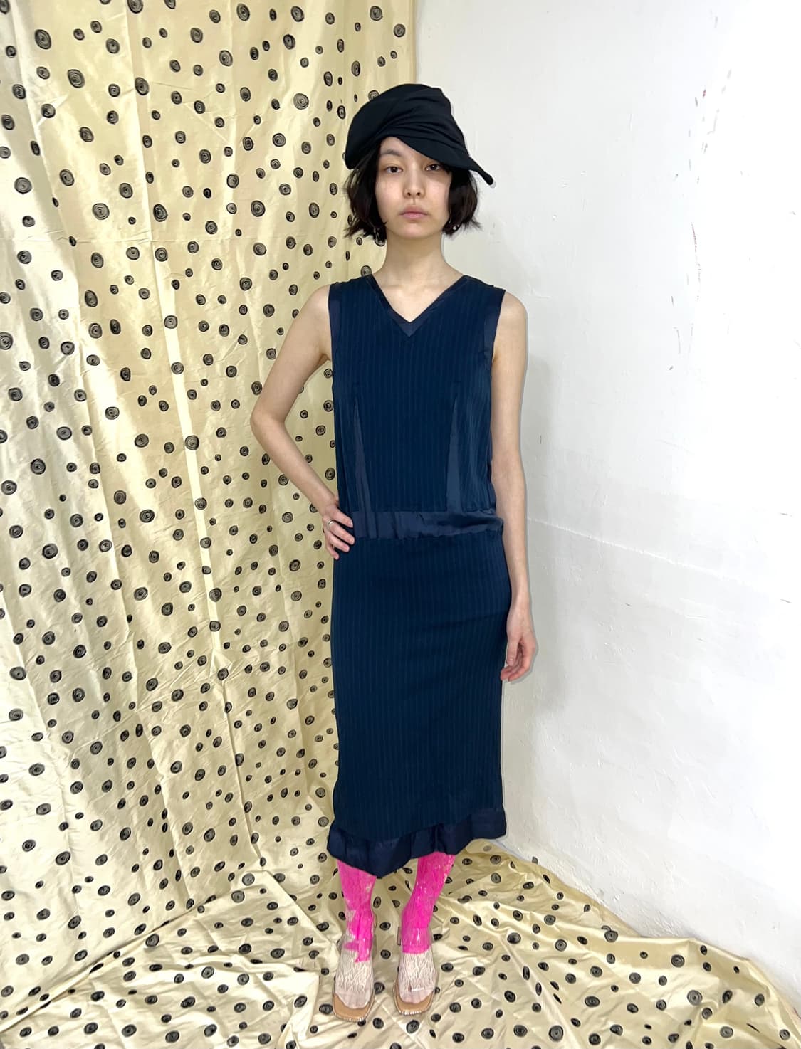 90s-00s 마틴 마르지엘라 아카이브 드롭 웨스트 핀스트라이프 원피스 상품이미지1