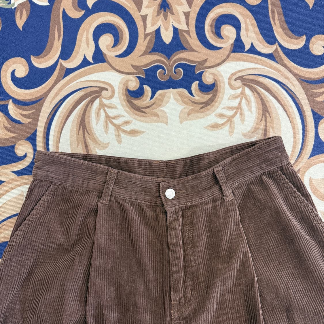 (L)꼼파뇨 스튜디오 와이드 코듀로이 팬츠(브라운) 상품이미지2