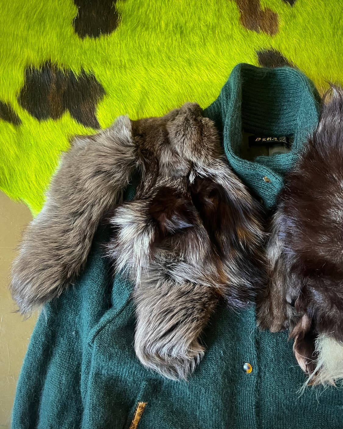 G.K 伊太利喜 Archive Real Fox Mohair Jacket 상품이미지6