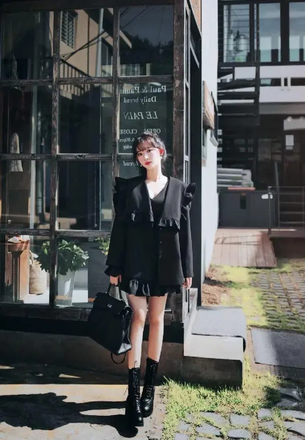 밀크코코아코트빅카라프릴자켓세라세일러박시아방루즈핏빈티지레이스긱시크히메갸루 상품이미지1