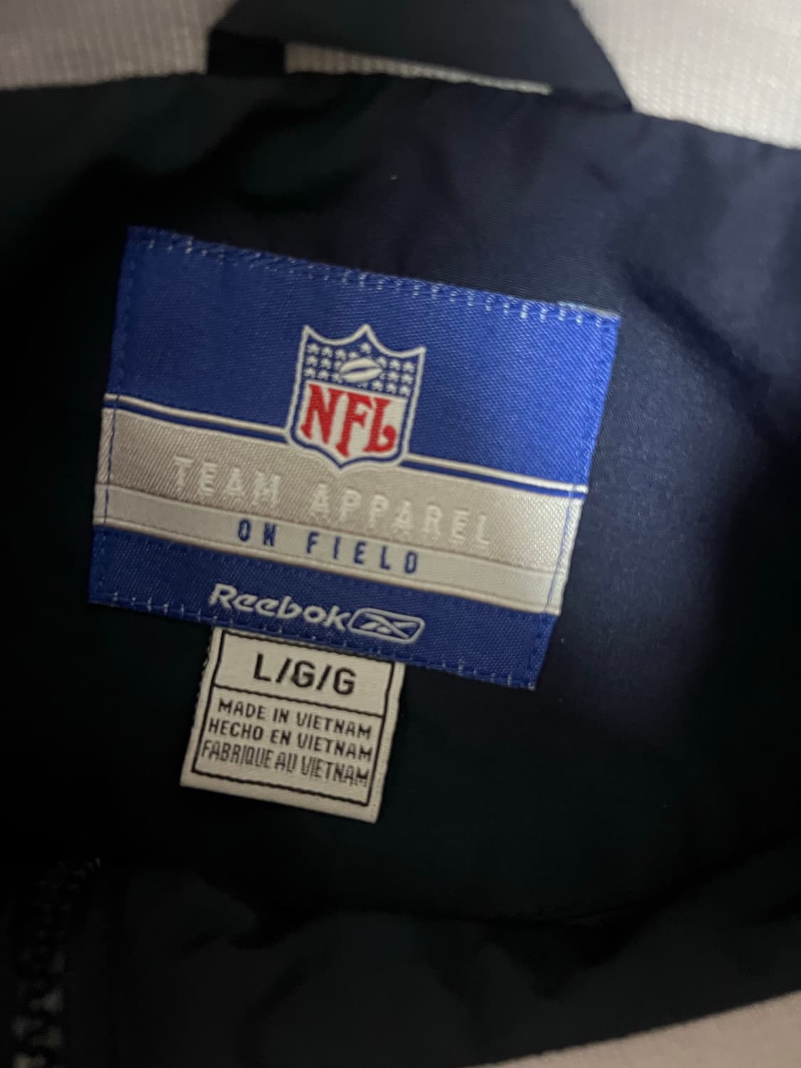 00s 리복 nfl 달라스 카우보이스 네이비 바람막이 올드스쿨 상품이미지3