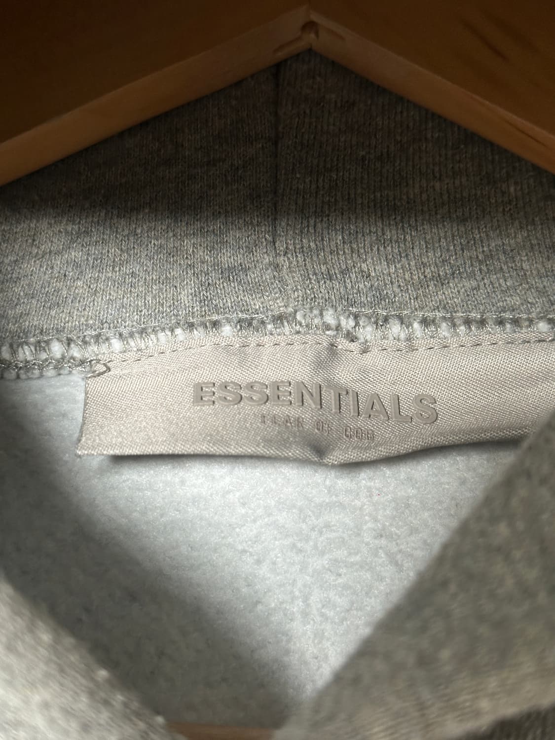 22SS 피어오브갓 에센셜 기모 후드 M/105 다크오트밀 상품이미지5