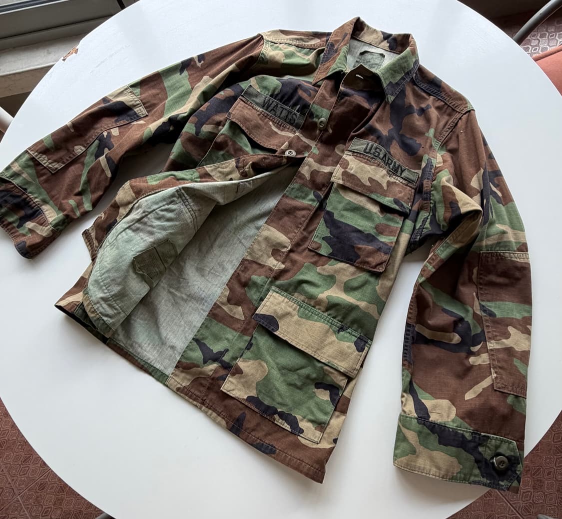 US army 빈티지 Woodland Camouflage 상의 상품이미지7