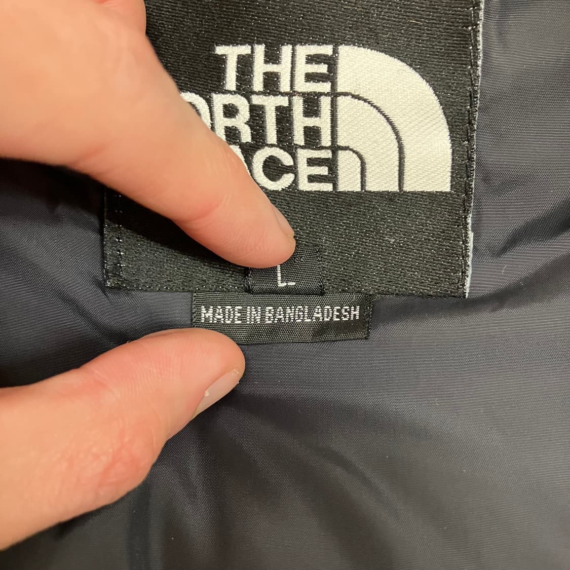 N39 노스페이스 구형 눕시 패딩 700 검회 그레이 방글라데시 상품이미지4