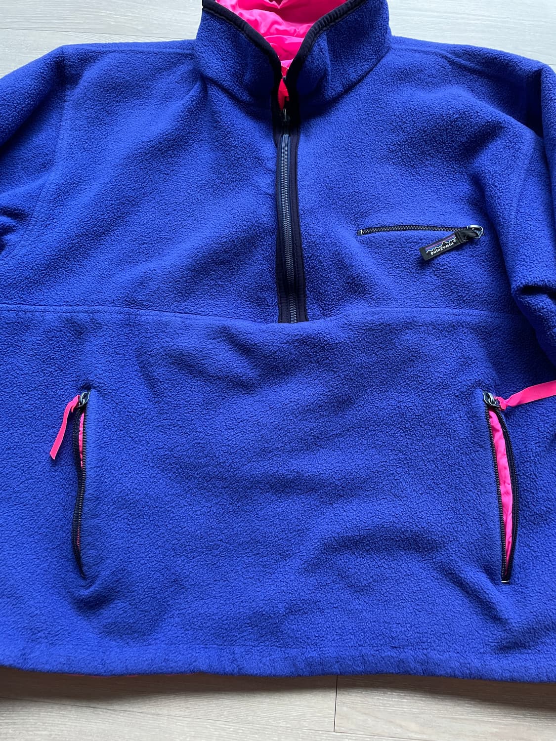 90s 파타고니아 글리세이드 플리스 자켓 블루 핑크 상품이미지5