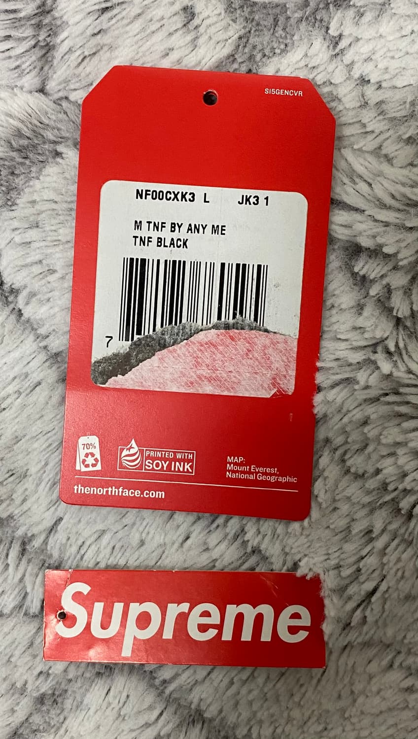 [L] 15FW 슈프림 X 노스페이스 레터링 패딩 블랙 상품이미지10