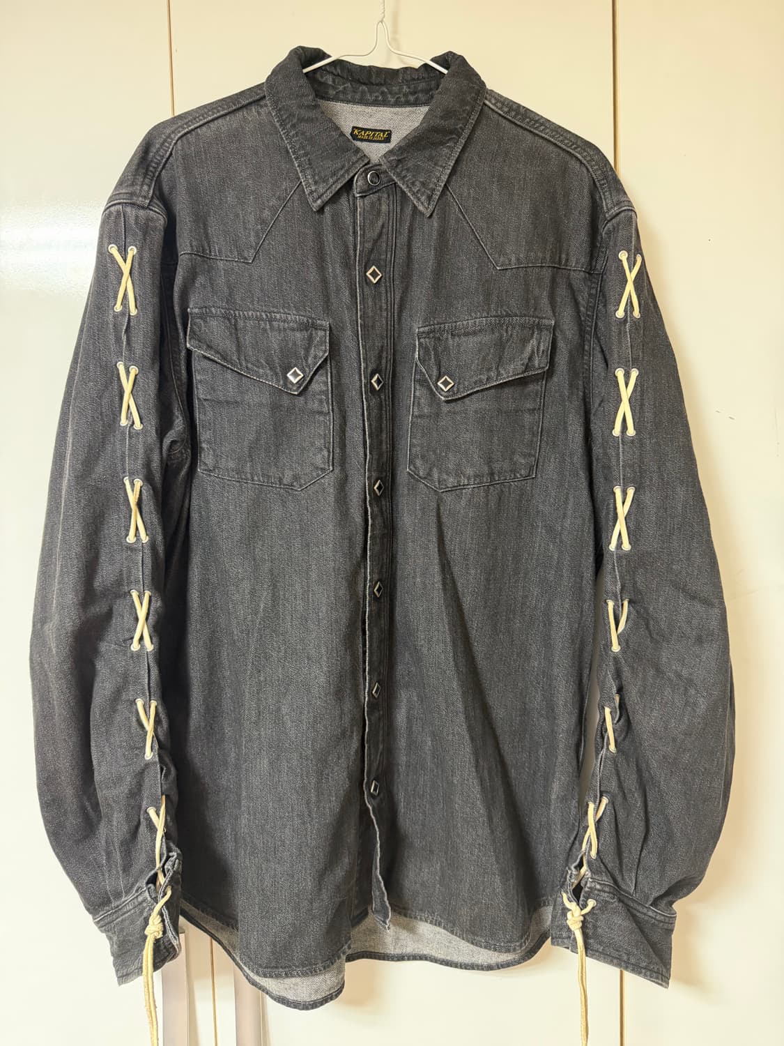 Kapital 캐피탈 웨스턴 레이스업 데님셔츠 상품이미지1