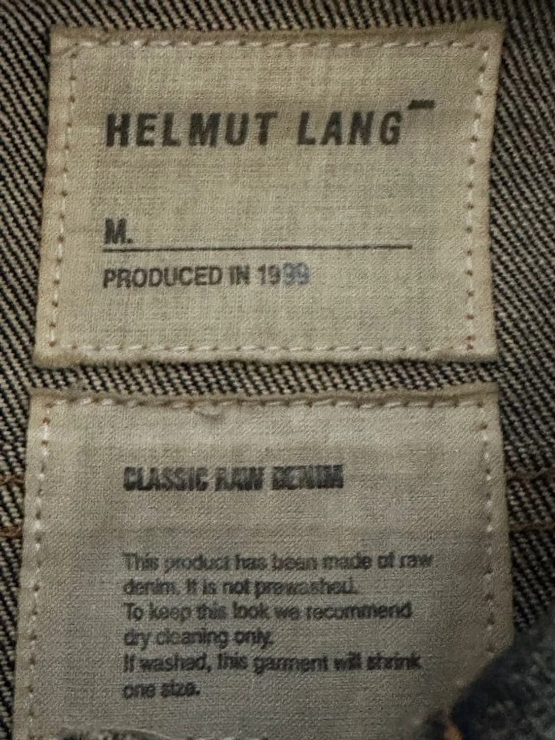 헬무트 랭 이탈리안 데님 재킷 상품이미지4