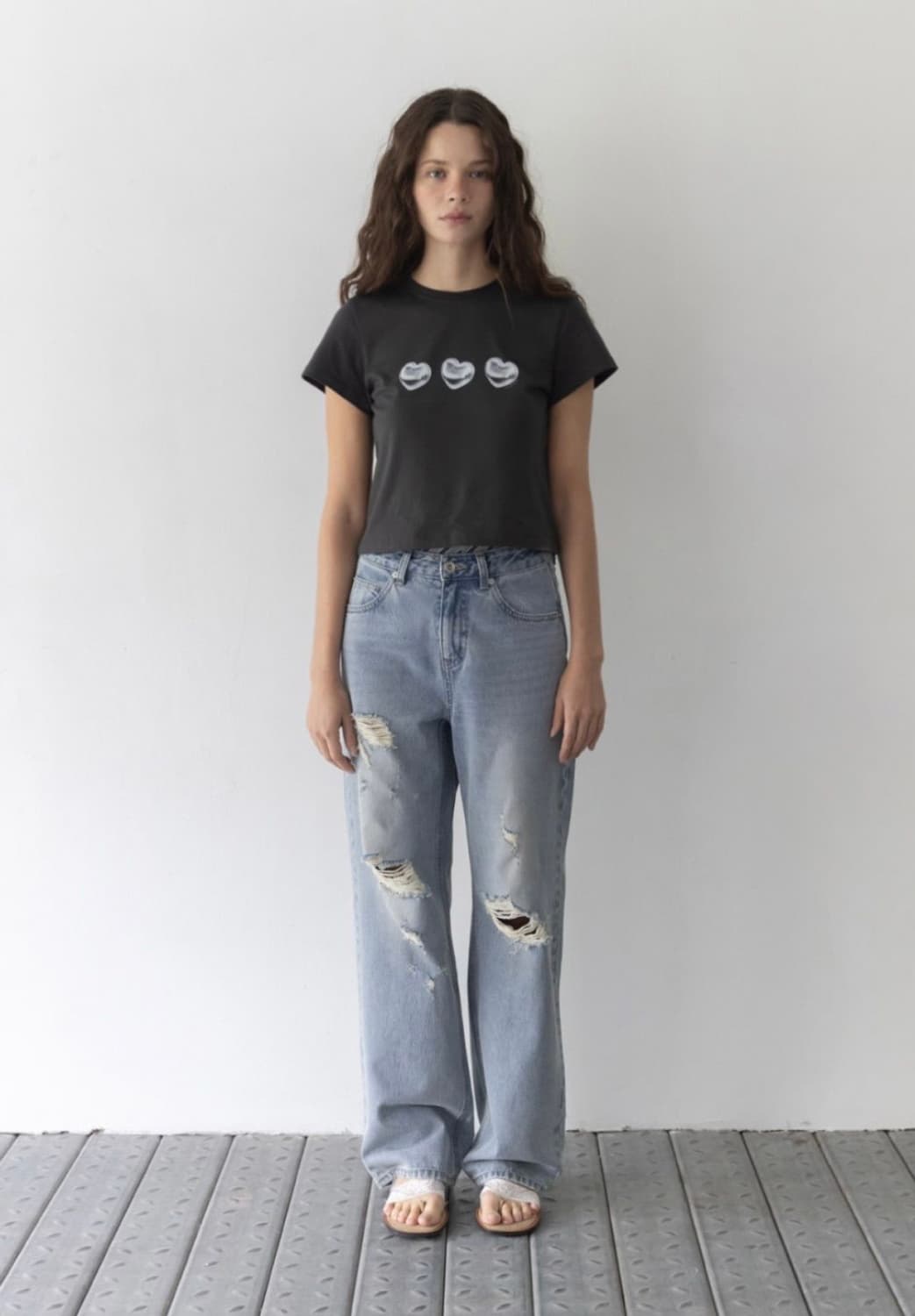 (새상품) 헤이그 haag a destroyed denim S 상품이미지1