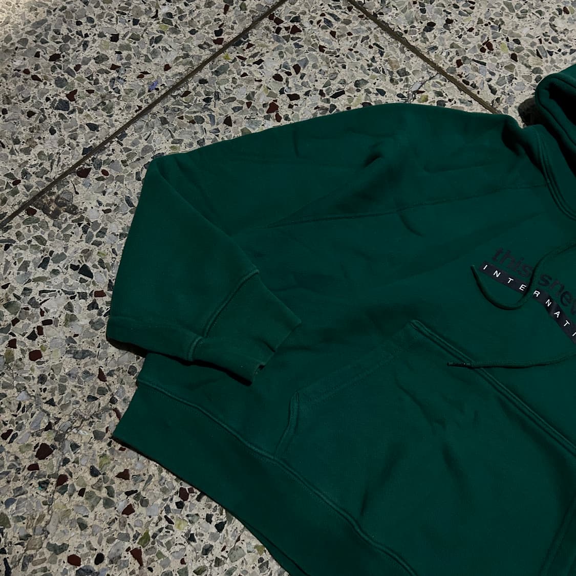 디스이스네버뎃(Thisisneverthat) 그린 후드티 상품이미지3