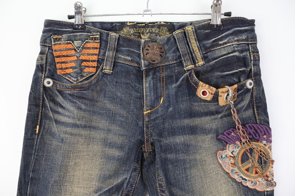Red Pepper Detail Denim Jeans 상품이미지7