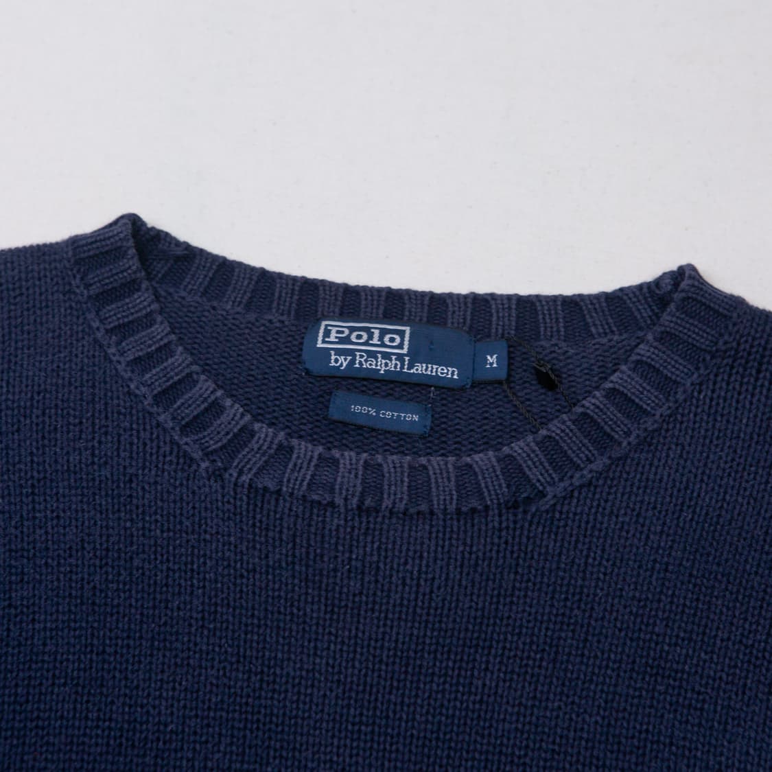 폴로 랄프로렌 코튼 니트 스웨터 네이비 상품이미지4