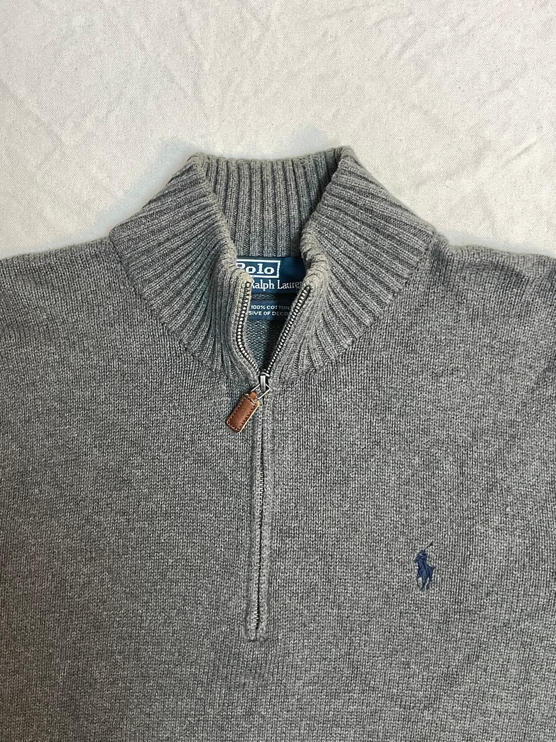 폴로 하프집업 니트 상품이미지2