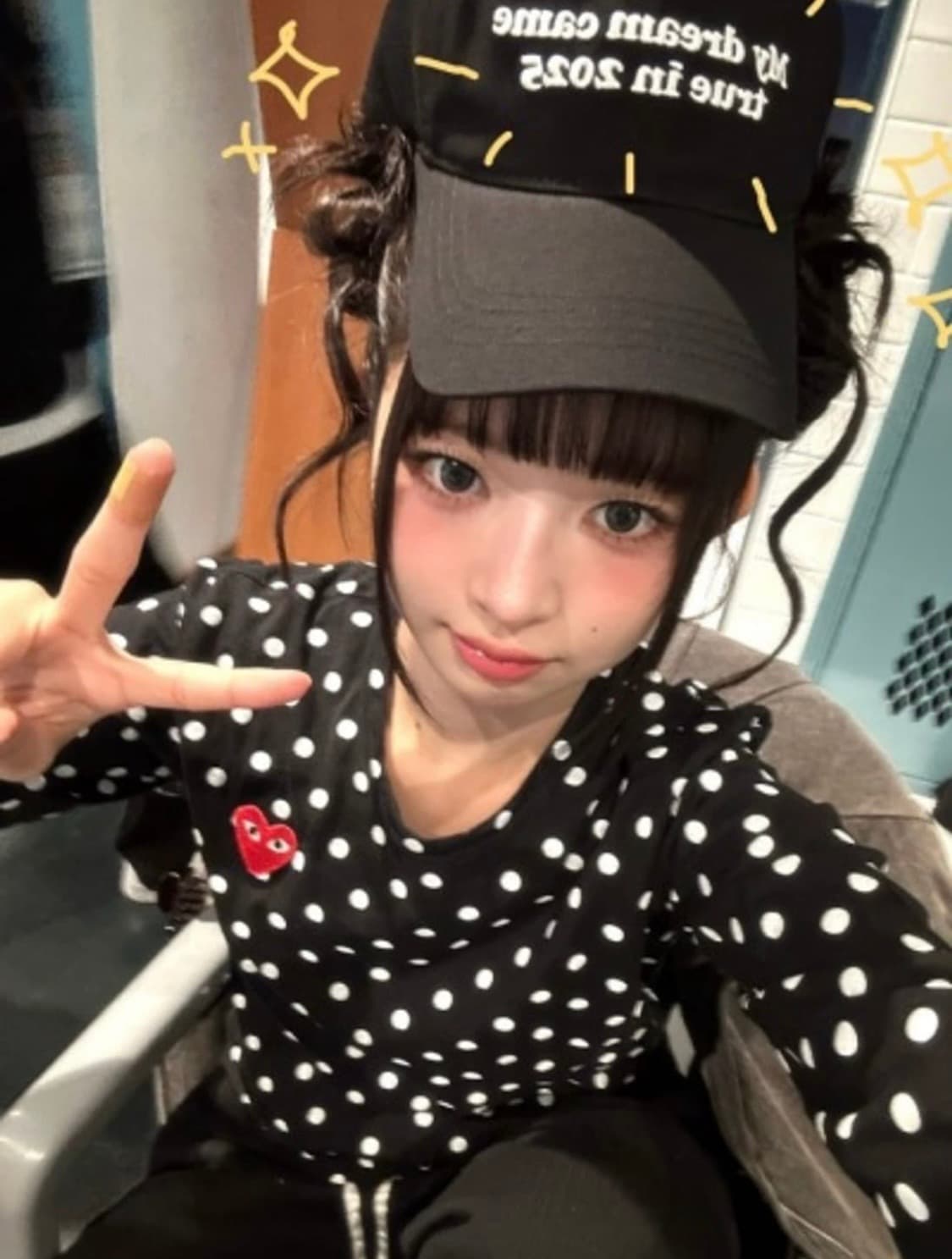 급처)꼼데가르송 도트 땡땡이 긴팔티셔츠 s 코이세이오 미스치프 쓰리타임즈 상품이미지1