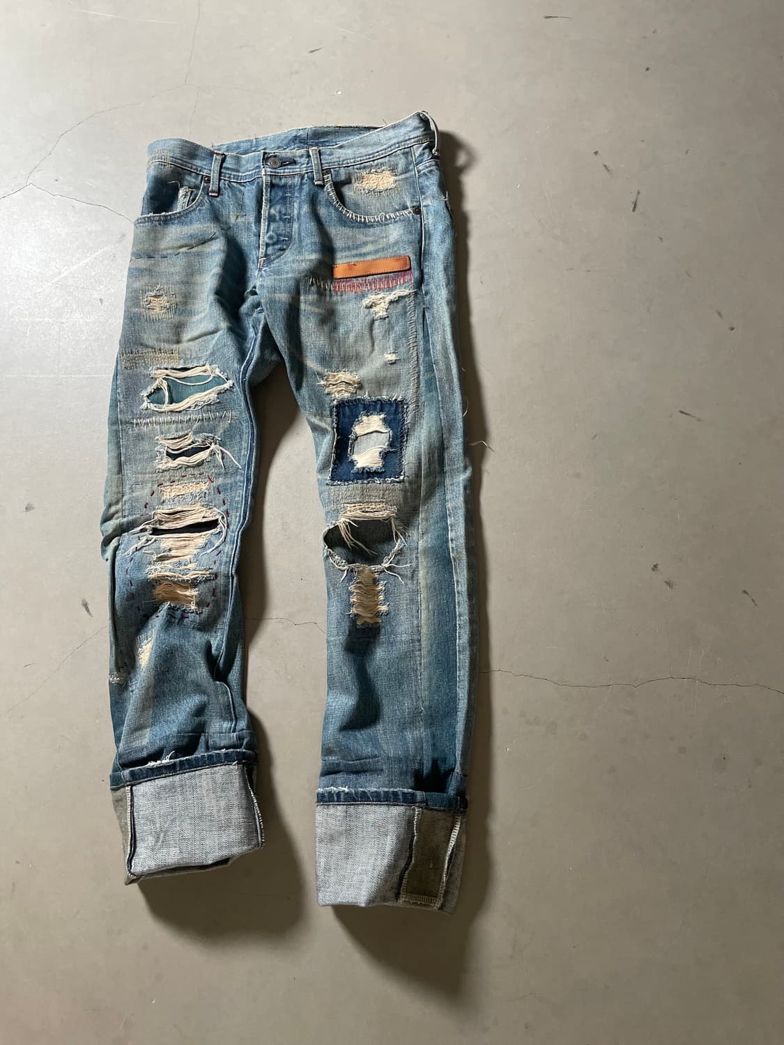 HPX  Distressed Repair Denim 상품이미지2