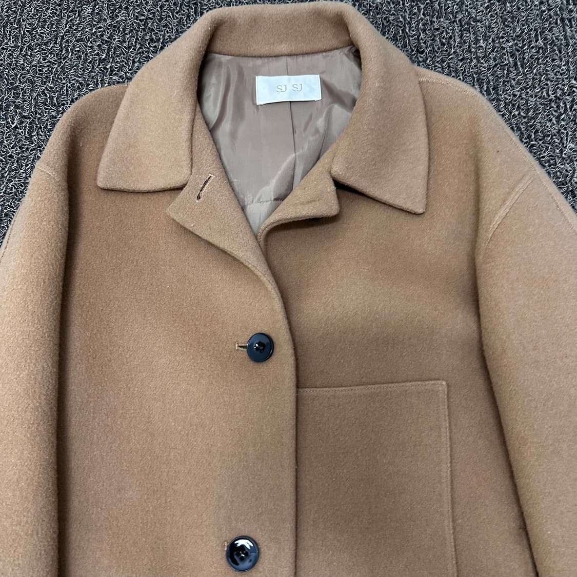 SJSJ 울 여성 롱코트 베이지 상품이미지3