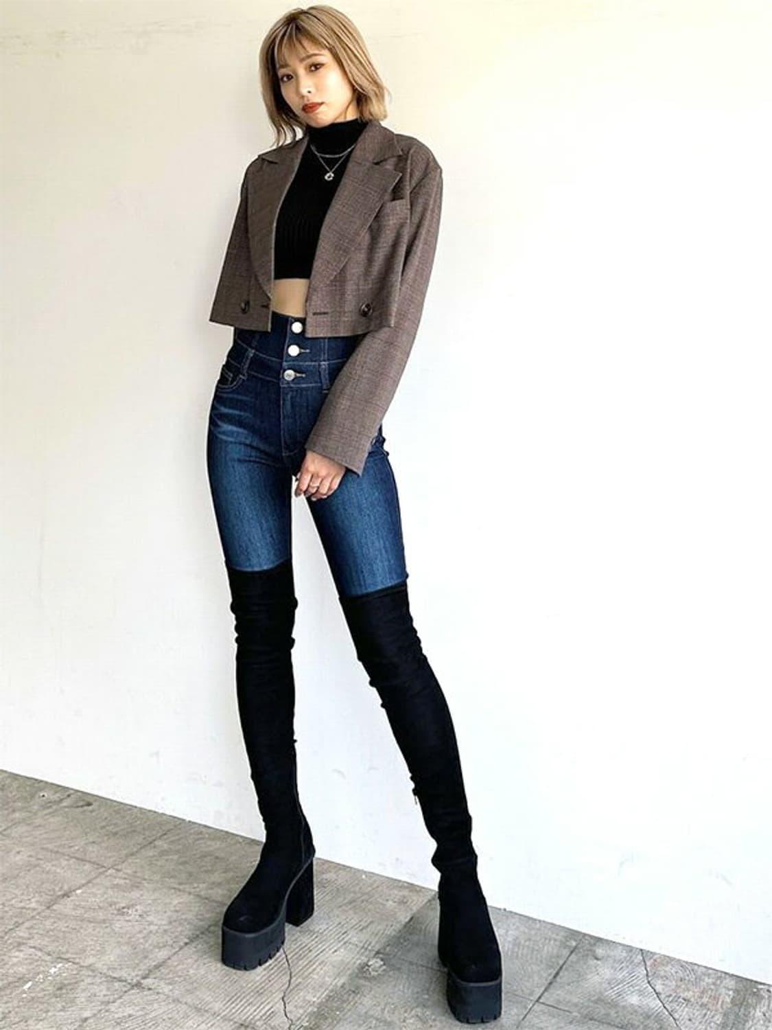 EMODA 싸이하이 부츠 니하이 갸루 Y2K 상품이미지3