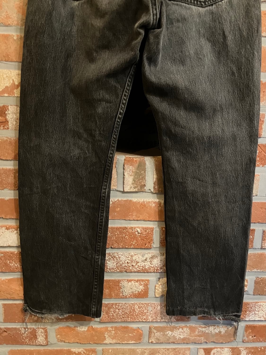USA 빈티지 리바이스 501 0660 블랙진 흑청 데님 팬츠 상품이미지7