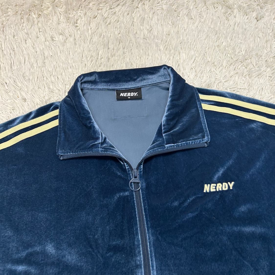 NERDY Blue Velour Track Jacket 상품이미지5