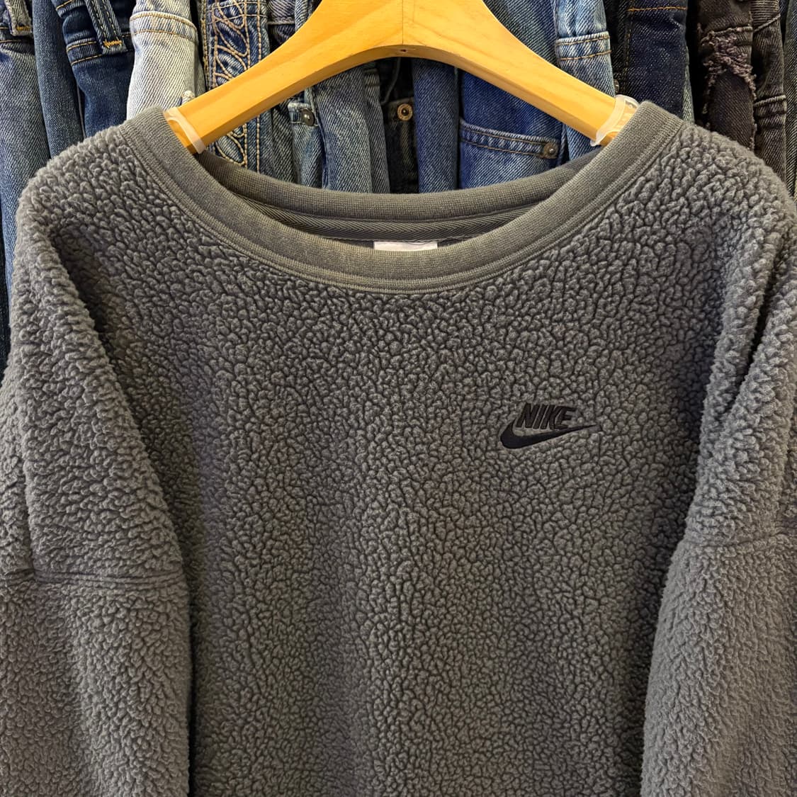 나이키 그레이 플리스 스웻셔츠 상품이미지2