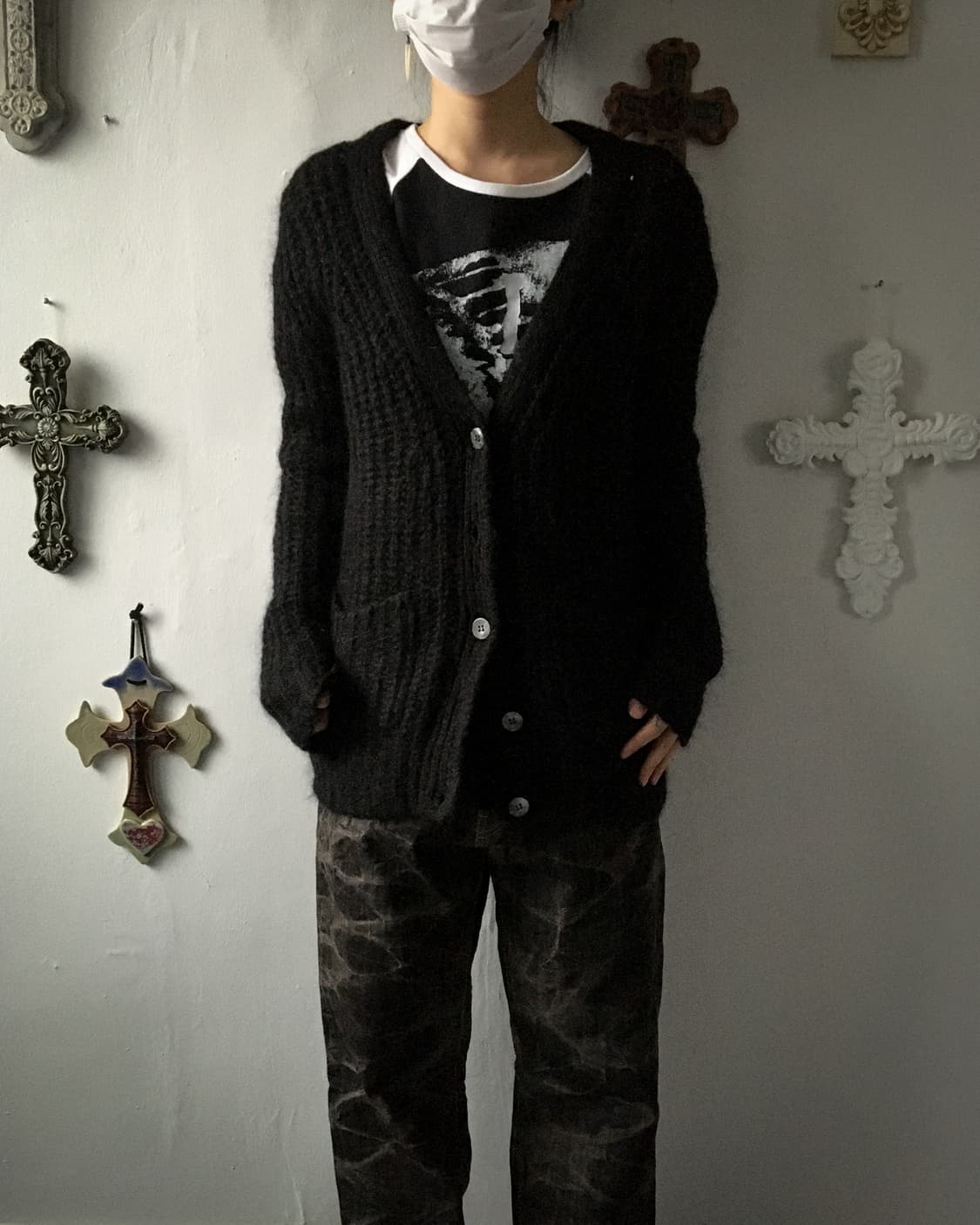 Woolen knit cardigan 상품이미지1