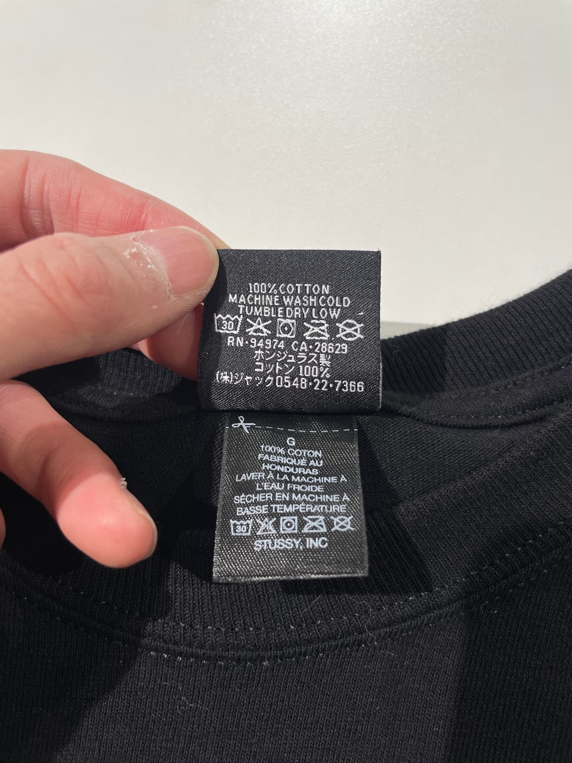 스투시 블랙 로스앤젤레스 코튼 롱 슬리브 상품이미지8