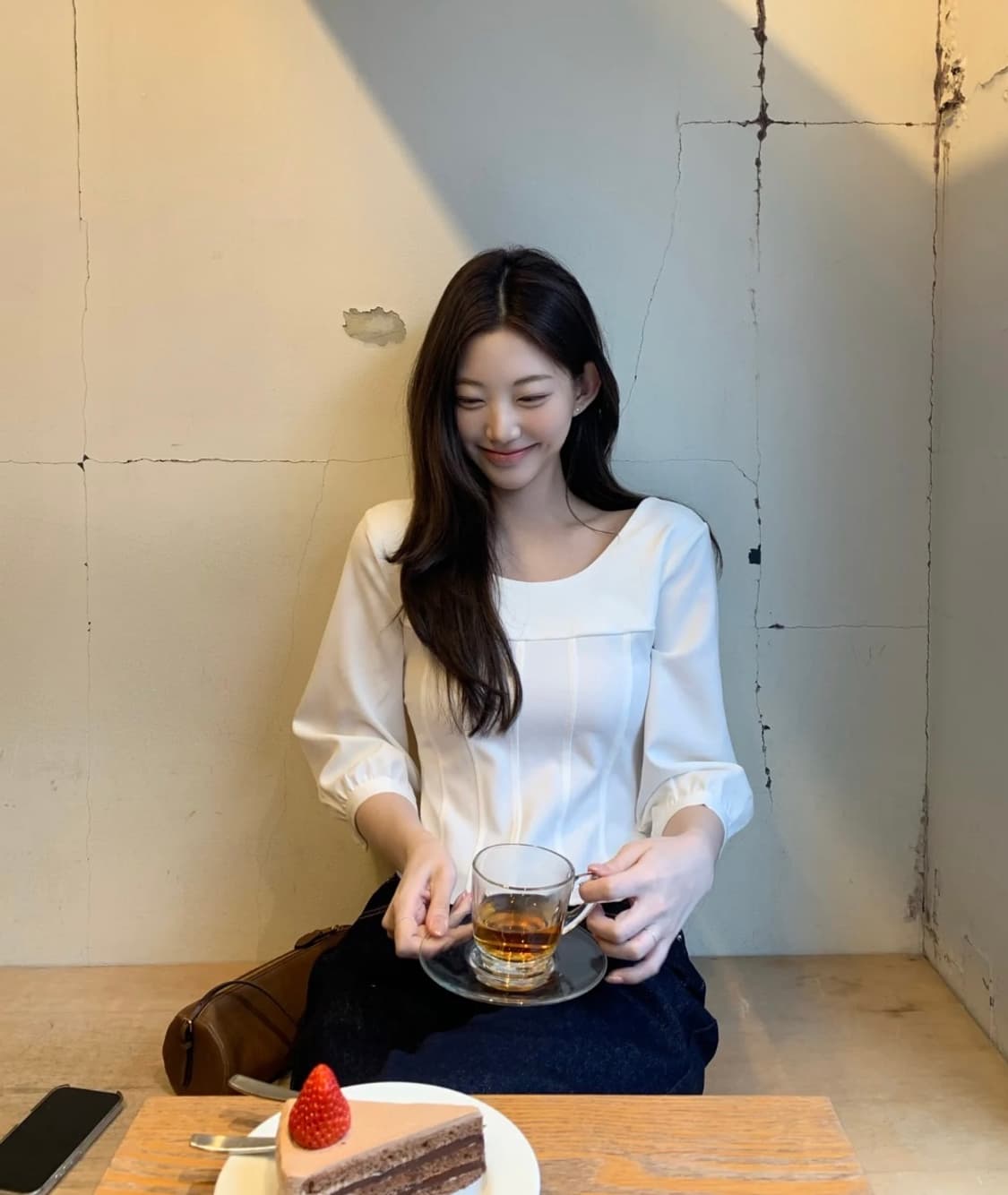 새상품) 제니오 미니멀리스트 7부 블라우스 상품이미지1