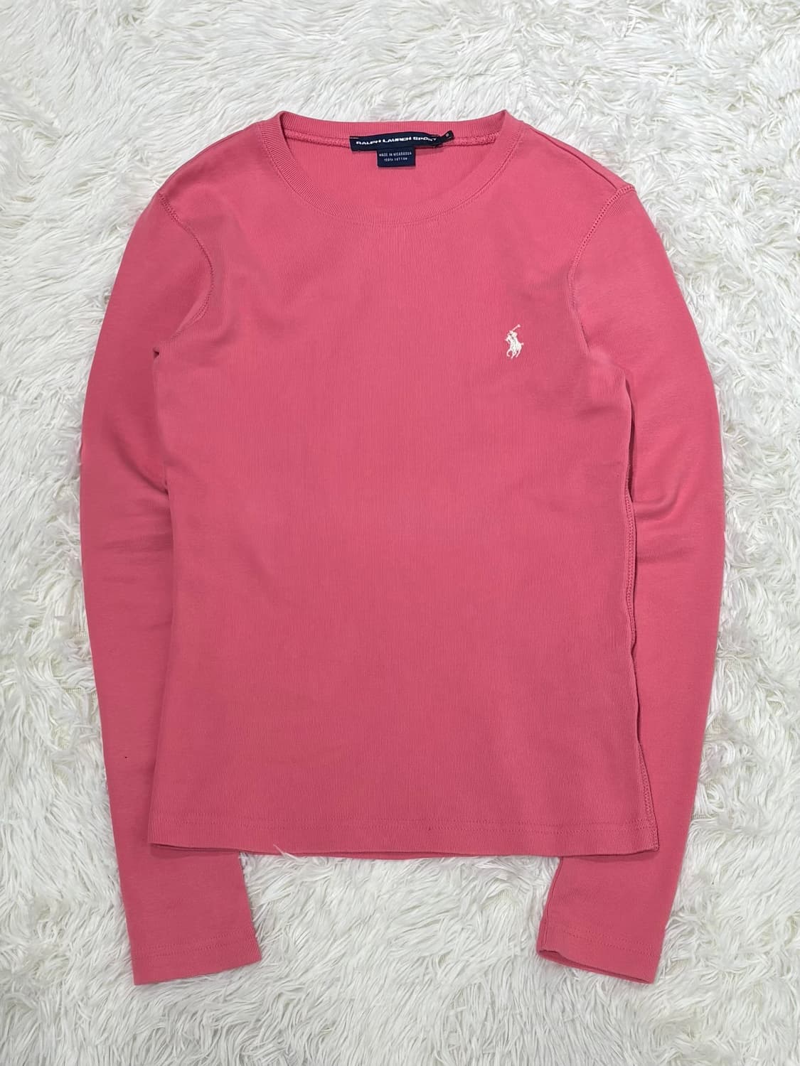 폴로랄프로렌 화이트포니 베이비핑크 롱슬리브 상품이미지3