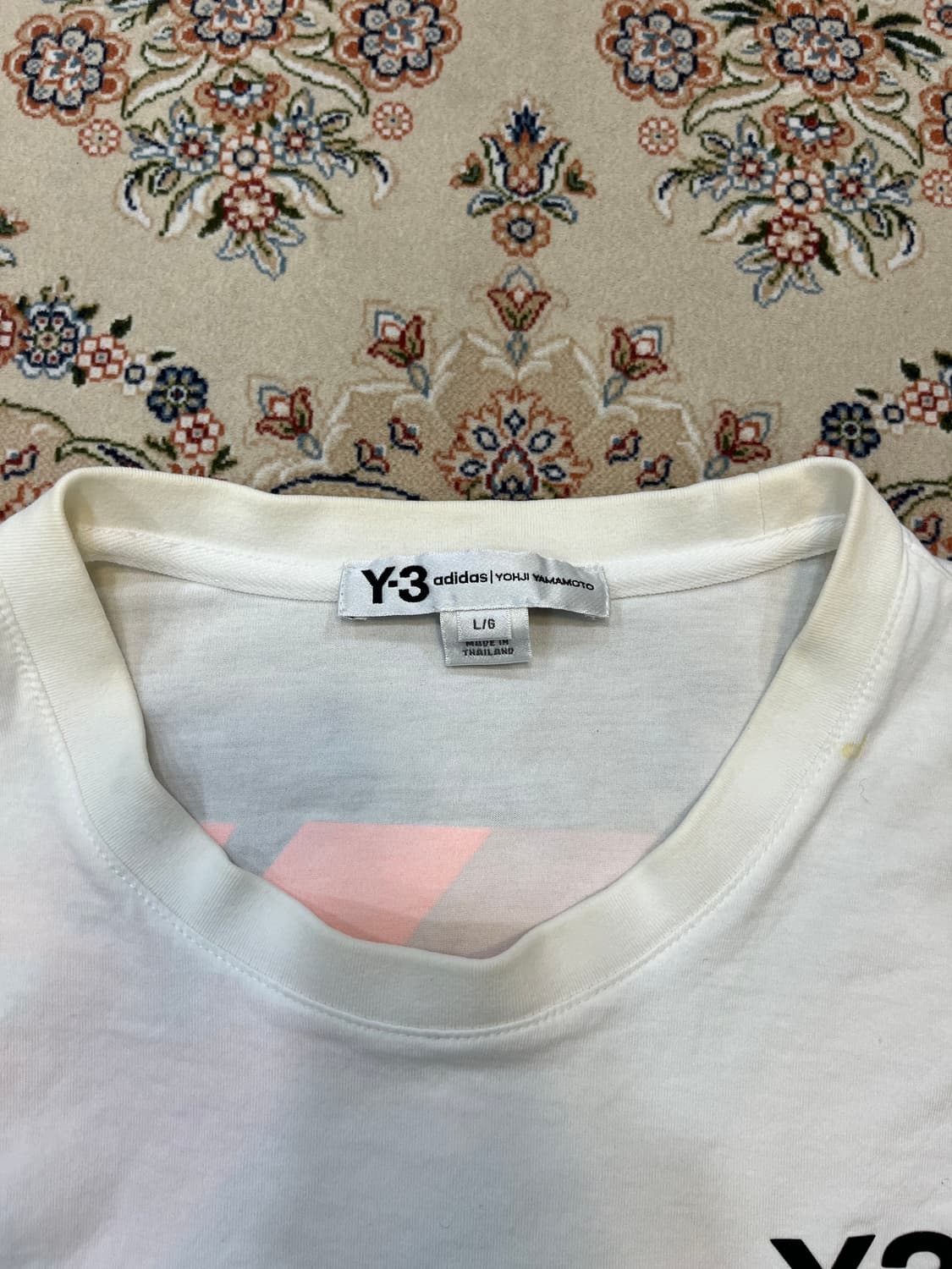 Y-3 20ss 요지야마모토 백프린팅 반팔 티셔츠 상품이미지4