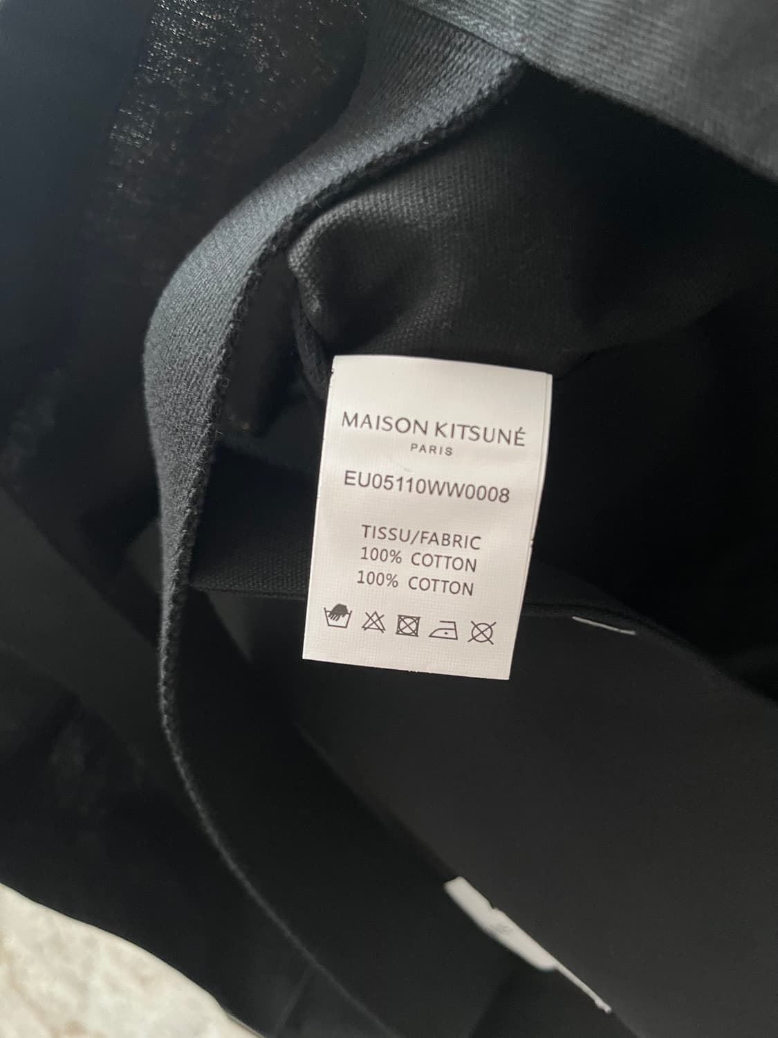 메종키츠네 폭스헤드 에코백 토트백 가방 블랙 상품이미지2