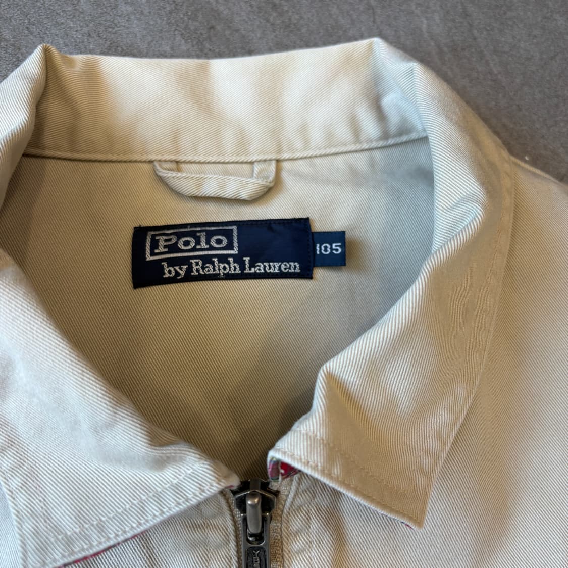 폴로 정품 국내 두산 베이지 스윙톱 자켓 상품이미지3