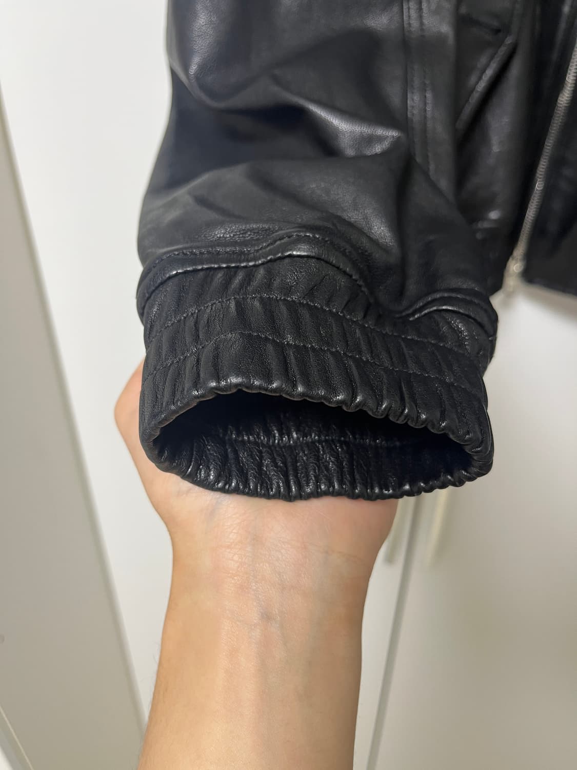 lfm 리얼레더 봄버 블랙 M 상품이미지4