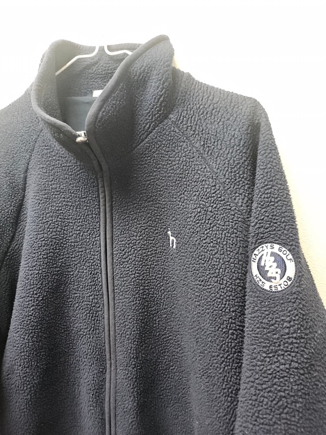 헤지스골프  네이비 뽀글이 플리스 집업 105 상품이미지2