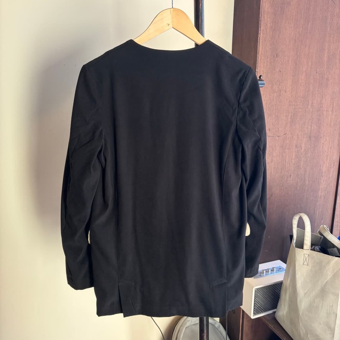 15380 - 꼼데가르송 블랙 논카라 자켓  상품이미지6