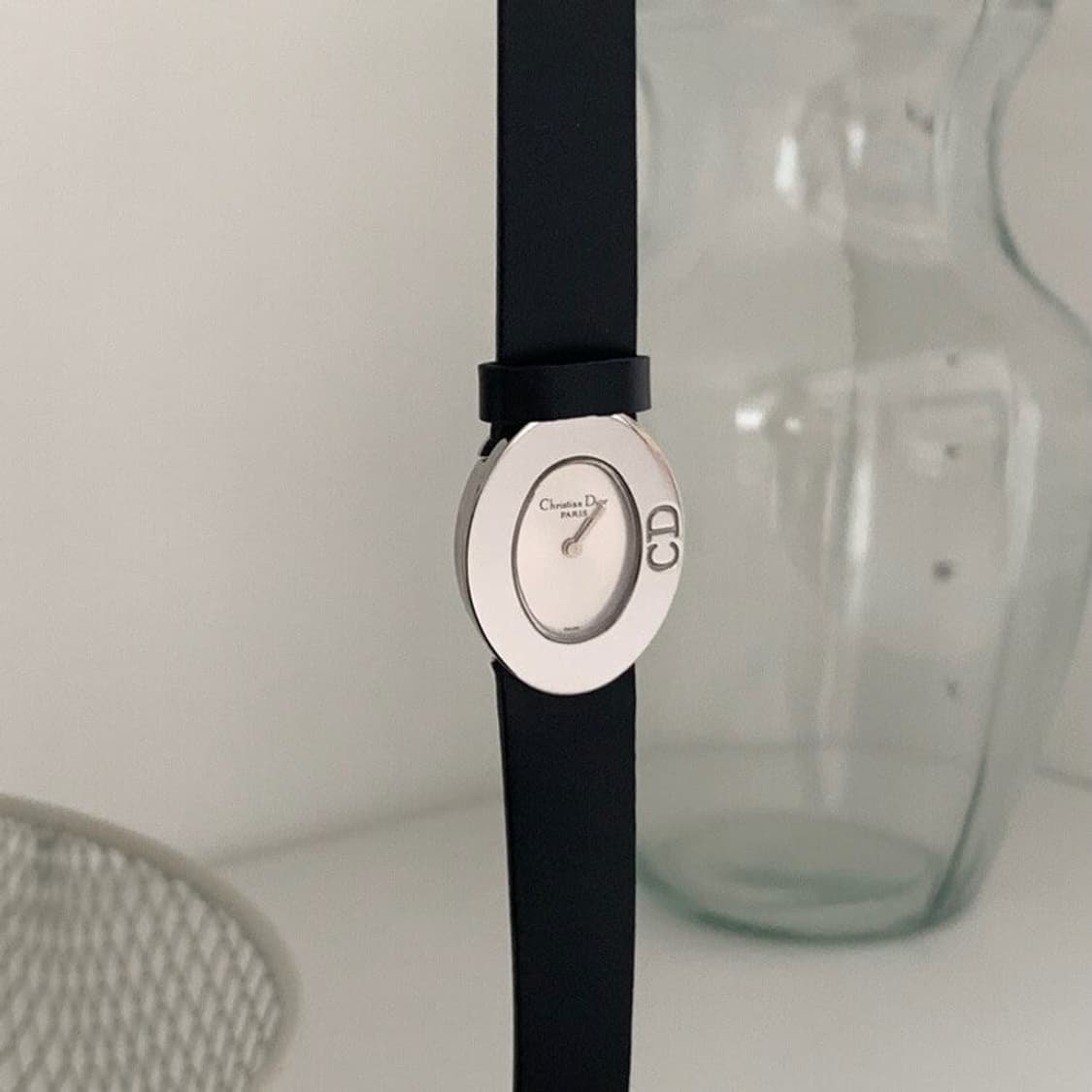 [정품] DIOR oval CD silver Watch 상품이미지1