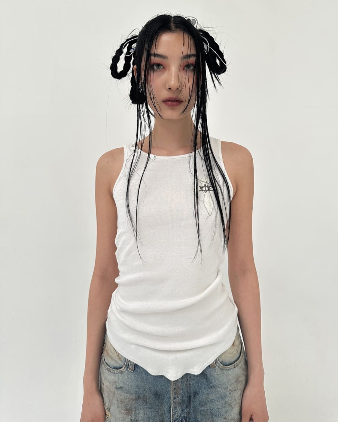 Skoot 스쿠읏 핸즈미다운 엑스테이스 탱크탑 블랙 상품이미지9