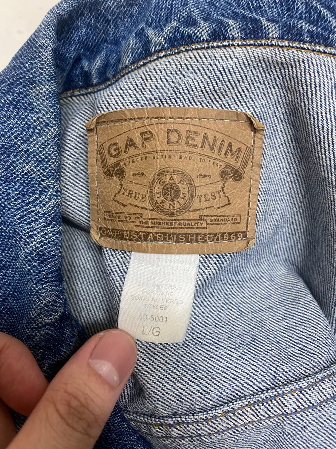 갭 데님 청자켓 빈티지 상품이미지3