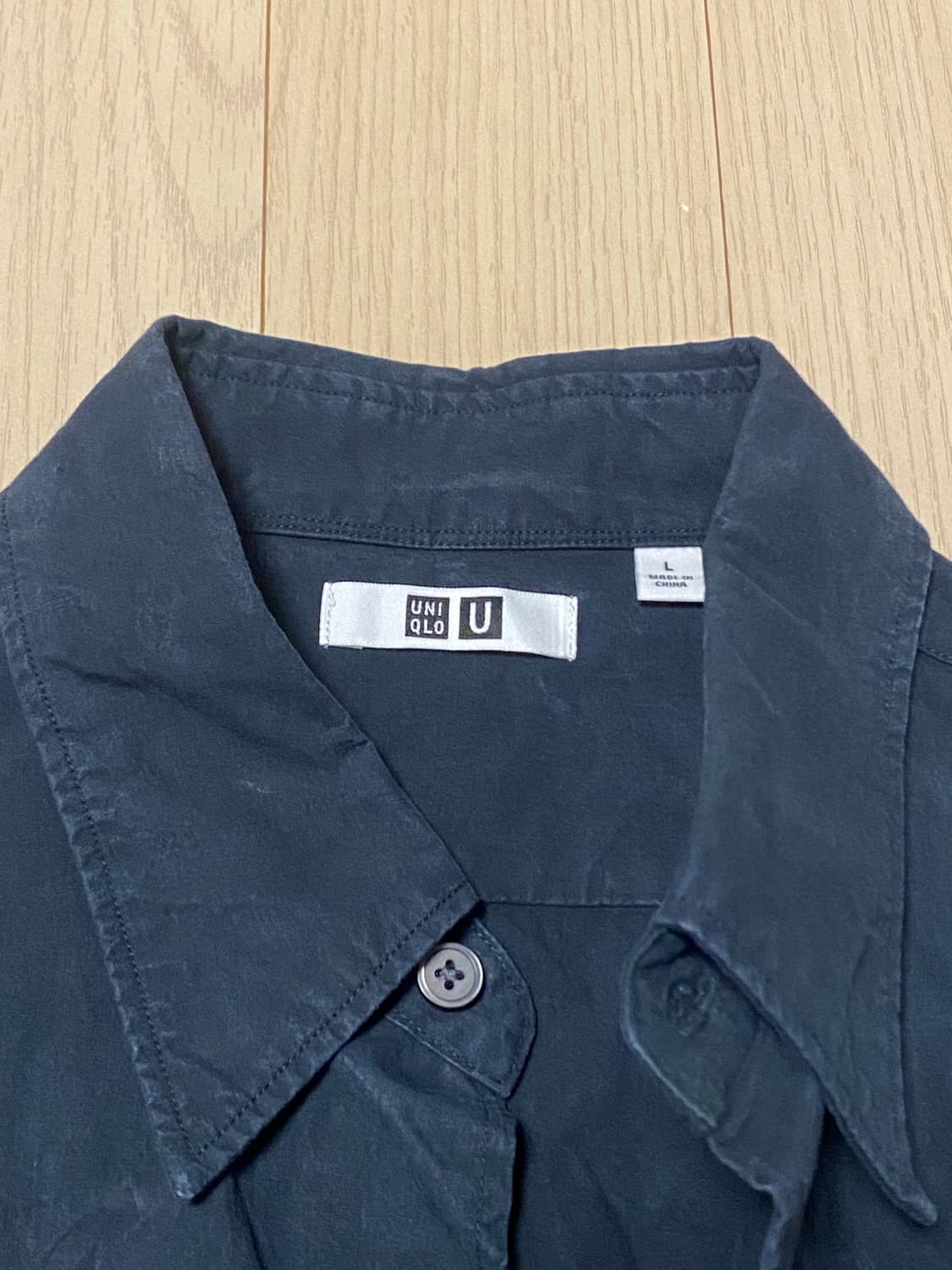 유니클로 U 블랙 셔츠 L 상품이미지3