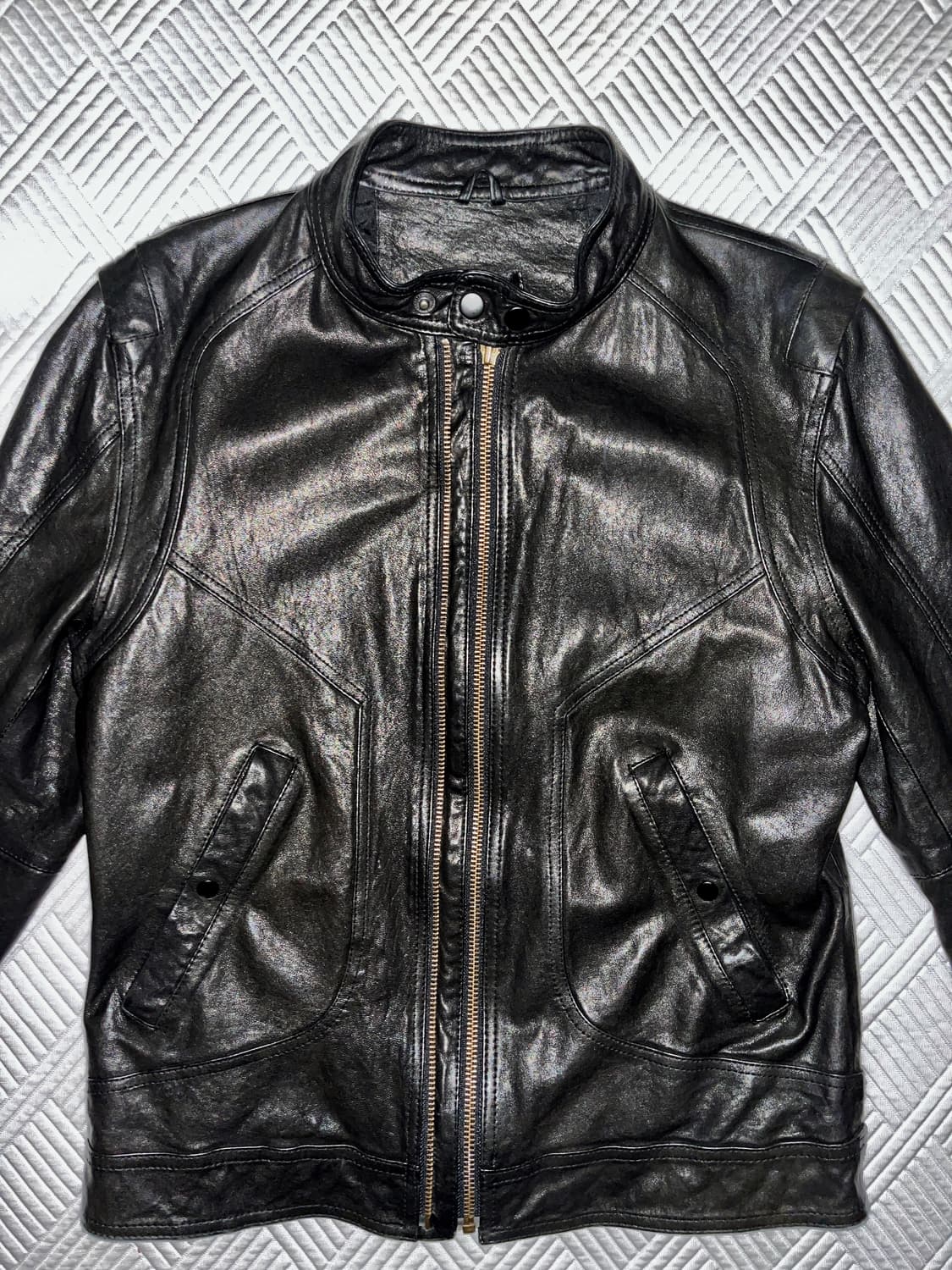 빈티지 리얼 레더 자켓 상품이미지1