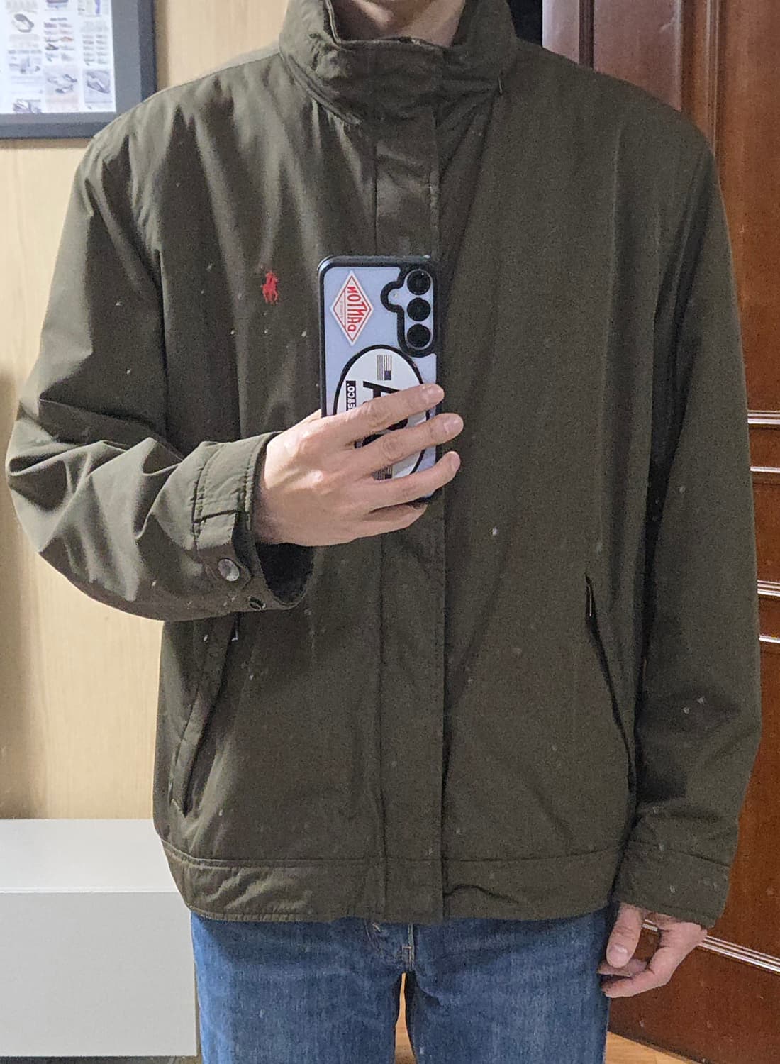 (착샷) 폴로 랄프로렌 페리 자켓 올리브 브라운  상품이미지10