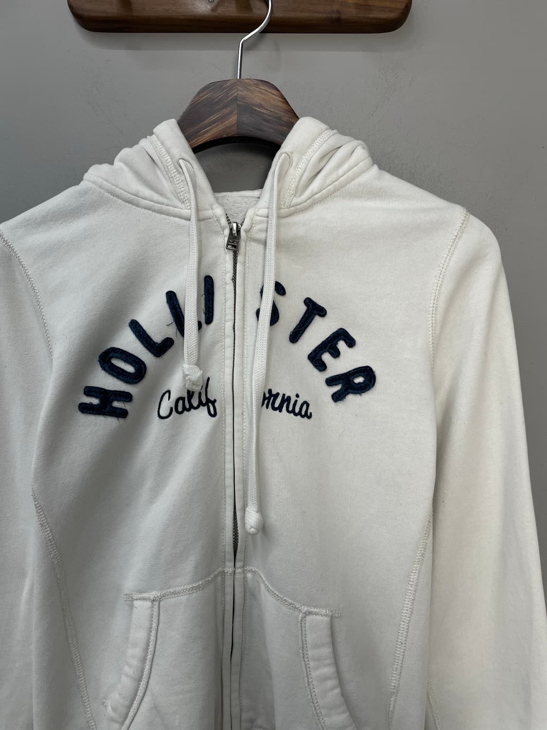 홀리스터 화이트 후드집업 H1183 상품이미지3