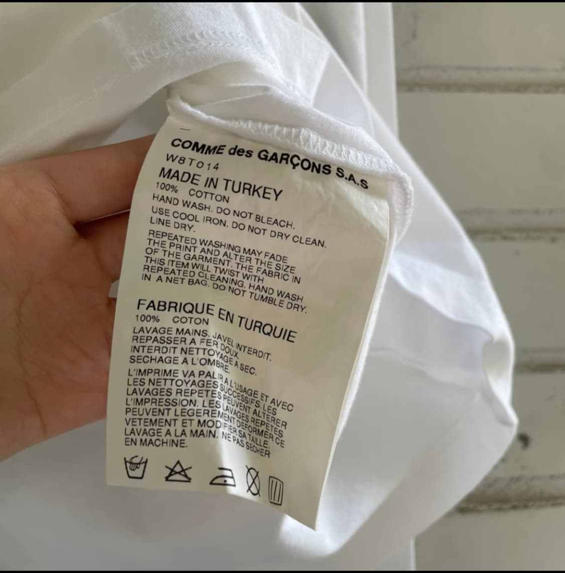 꼼데가르송 프린팅 롱슬리브 상품이미지3