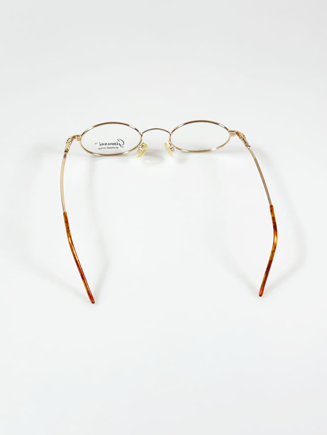 90s GIOVANNI 골드 슬림 오벌 메탈 빈티지 안경 상품이미지5