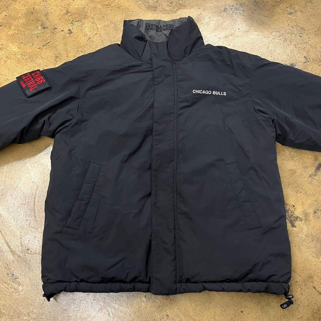 [정품/L] NBA 시카고 불스 블랙 양면 패딩 점퍼 b19 상품이미지3