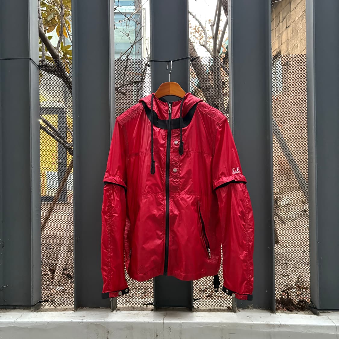 00s 씨피컴퍼니 탈부착 소매 바람막이 자켓 상품이미지6