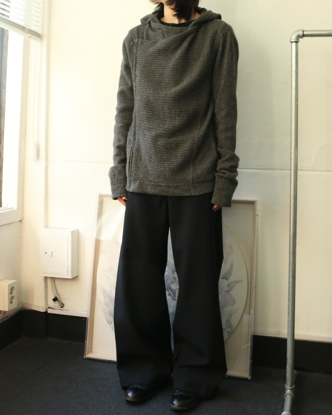 아르마니 익스체인지 사선 후드 집업 상품이미지2