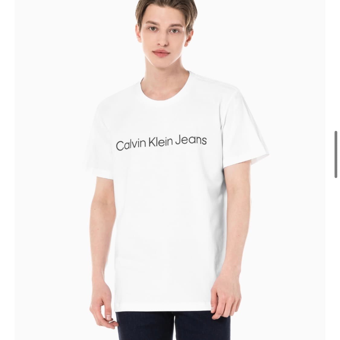 캘빈클라인진 남성 레귤러핏 반팔티셔츠 상품이미지1