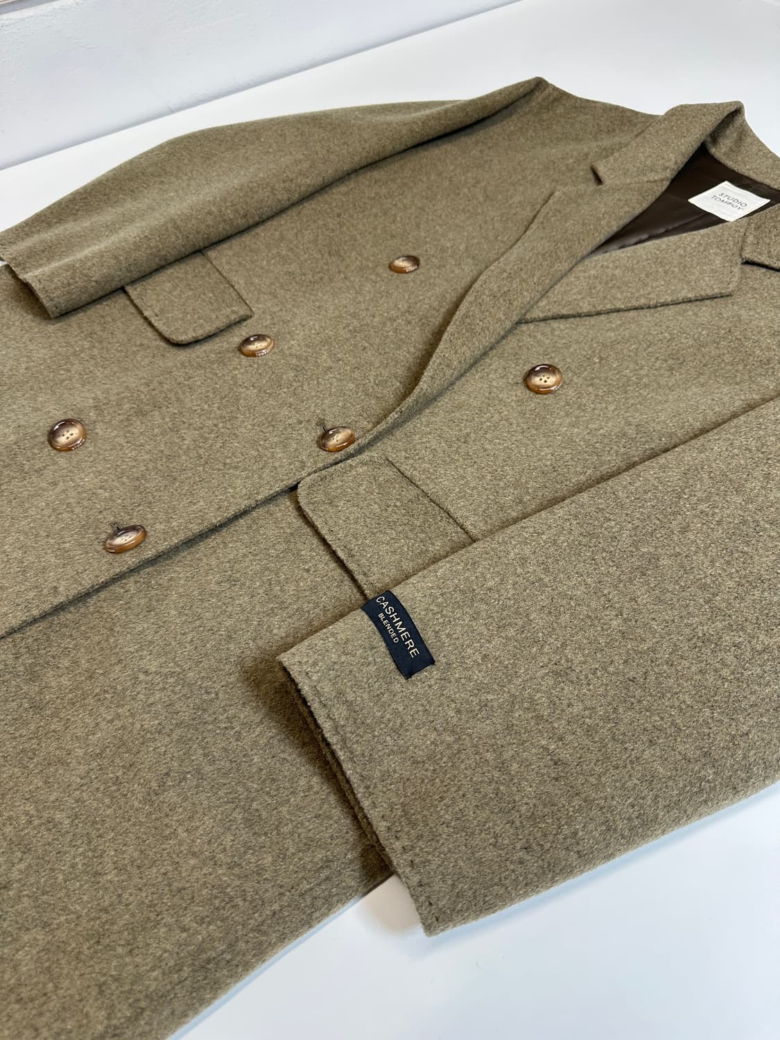 스튜디오톰보이 캐시미어울 더블 맥시 코트  상품이미지1