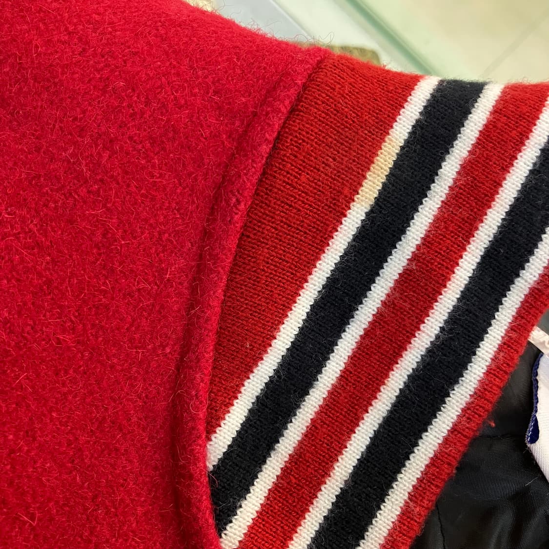 VTG 76 루브리컨츠 울 바시티 자켓 M  상품이미지6