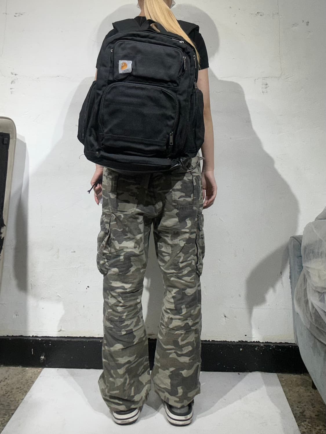 칼하트 블랙 백팩 가방 상품이미지3